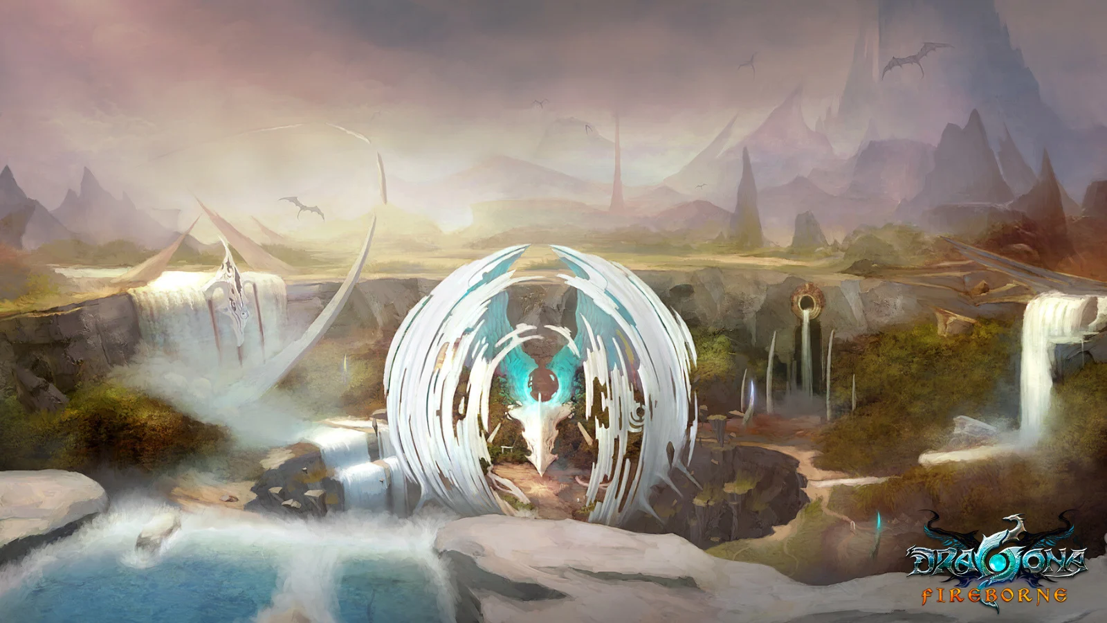 A crystalline portal overlooking the continent of Bartan